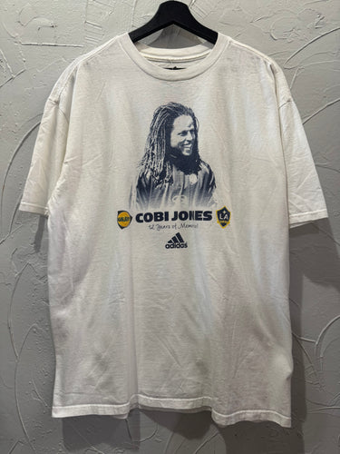 00s Adidas Los Angeles Galaxy Cobi Jones TShirt. Large