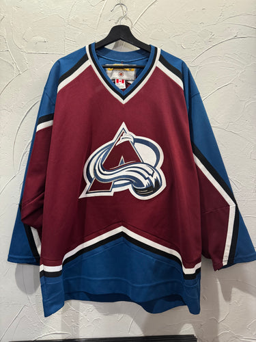 90s KOHO Colorado Avalanche Jockey Jersey. Large