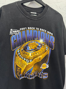 2001 Los Angeles Lakers Ring TShirt. Large