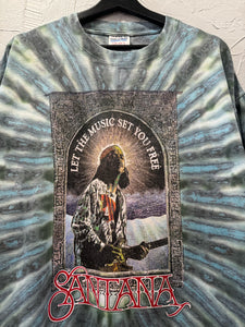 1998 Santana TieDye TShirt. XLarge